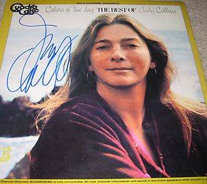 Judy Collins Signed Colors of The Day Quad LP RARE  