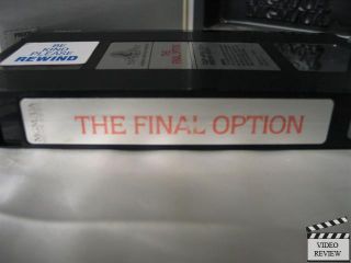 Final Option The VHS Lewis Collins Judy Davis  