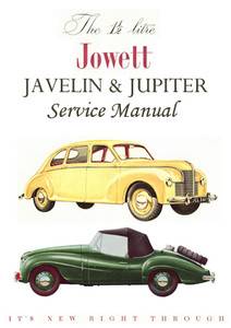 Jowett Javelin Jupiter Workshop Manual on CD Plus Free  Link  