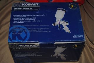 Kobalt Large Gravity Feed Spray Gun