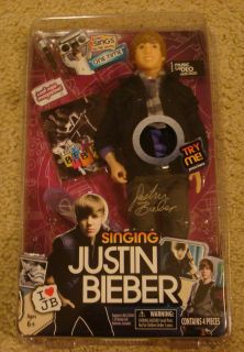 Justin Bieber One Time Singing 11 Doll Toy Music Video Collection NEW