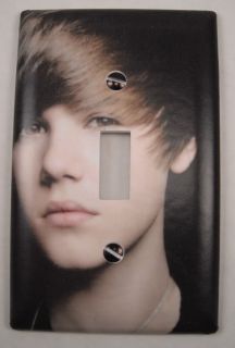 Justin Bieber Single Switchplate Closeup