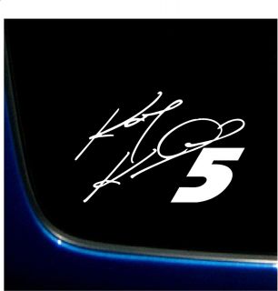 Kasey Kahne 5 Sticker Decal Vinyl Graphics 5 8 x 8 9 NASCAR