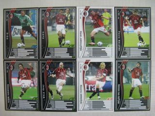 WCCF 05 06 AC Milan Complete 16 cards set KAKA INZAGHI SHEVCHENKO