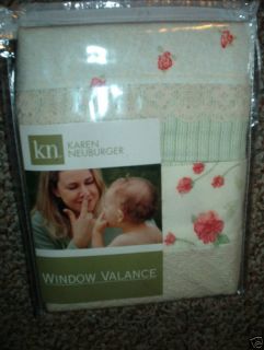 New Karen Neuburger Coronation Nursery Window Valance Flowers Any Room