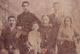 1890s Armenian Family Photo Armenia Kars Russia Russian КАРС