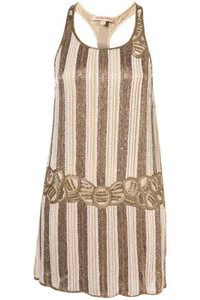 KATE MOSS FOR TOPSHOP   the amazing beaded flapper dress squin   size