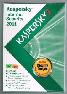 Kaspersky Internet Security 2011 One PC One Year KIS1101111