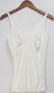 Kathleen Kirkwood Sz L Sonic Slimmers Down for Good Camisole White New