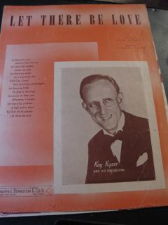 Sheet Music Let There Be Love Kay Kyser and His Orchestra 1940
