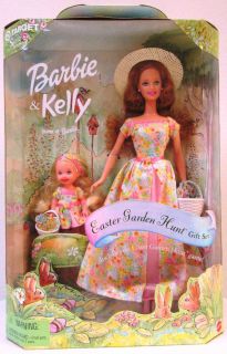 Barbie and Kelly Easter Garden Hunt Gift Set New