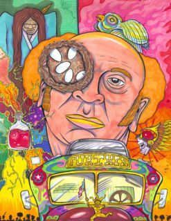 Ken Kesey Artist Print One Flew Over The Cuckoos Nest