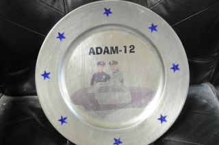 Exclusive Adam 12 Martin Milner and Kent McCord Charger Plate