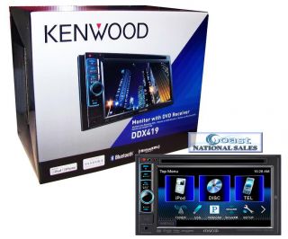 KENWOOD DDX 419 DOUBLE DIN 6.1 TOUCHSCREEN DVD RECEIVER W/ BLUETOOTH