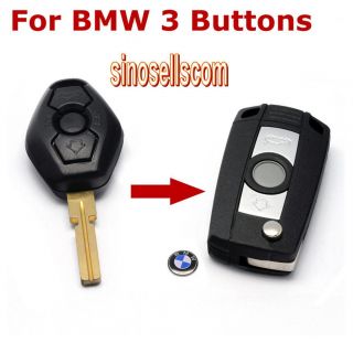 Folding Flip Key Case Refit BMW 3 5 7 Series Z3 Z4 E38 E39 325i Remote