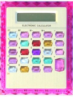 New Leworld Pink Jewel Key Fashion Calculator Free Priority Shipping