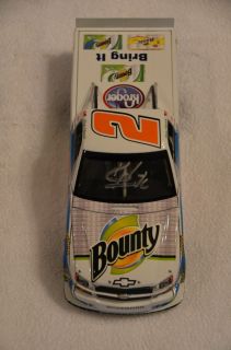Kevin Harvick Autographed 2009 2 Bountytruck Action 1 24