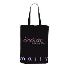 Mally Kindness Is The New Black Black Pink Makeup Shopping Eco Tote