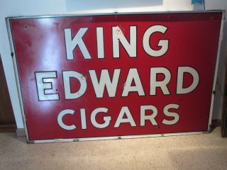 King Edward Cigars Porcelain Sign Tobacco