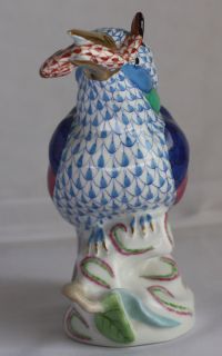 Herend Porcelain Blue Fishnet Kingfisher Waterfowl Collection Retail $