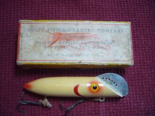Old Vintage Shoff Socko King Salmon Fishing Lure Original Box