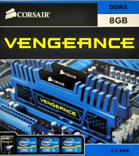 Corsair CMZ8GX3M2A1600C9B 8GB 2x4GB DDR3 Vengeance Blue 1600MHZ 1 5V