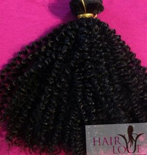 Virgin Brazilian kinky Curly Hair 16inches 8oz W/ Matching Silk Based