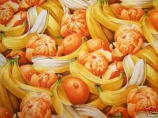 Mixed Fruit Marketplace Banana Orange Kitchen Towel Set