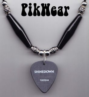 Shinedown Gray Guitar Pick Necklace 2010 Tour