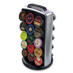 Cup Carousel Tower KCUP Coffee Storage Rack Counter Top Kitchen Stand
