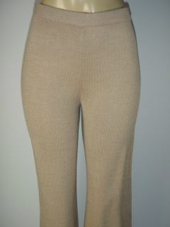 St John Knit Santana Knit Pants Camel Melange Various Sizes Available