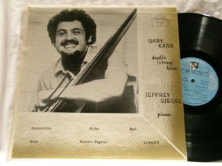 Gary Karr Double Bass Koussevitzky Ravel Siegel LP