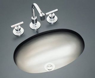 Kohler Bolero Satin Stainless Steel Undercounter Bathroom Sink K 2611