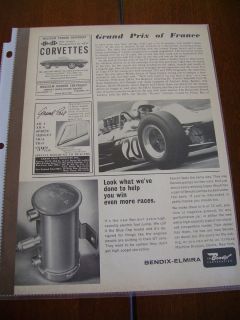 1964 Corvette Original Ad Malcolm Konner N J