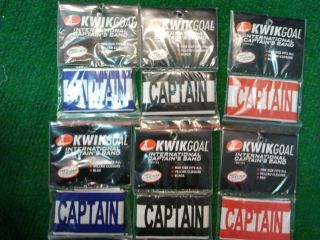 Kwik Goal Kwikgoal 6 Pack Adjustable International Captain Arm Bands