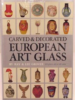 Ray Lee Grover Carved Decorated European Art Glass Book