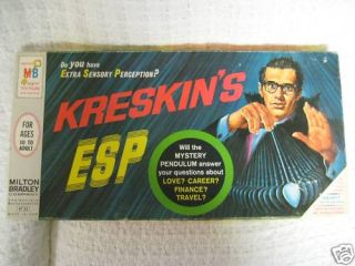 Vintage Kreskins ESP Game Milton Bradley 1966 Complete