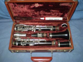 Clarinet Wood La Marque Paris France Vintage 11627 Includes Original