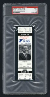 PSA 5 1994 Unused Hockey Ticket Jacques Demers