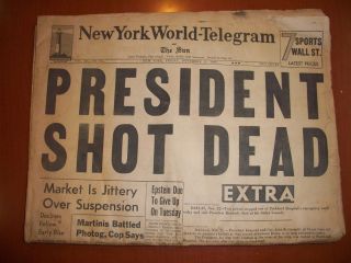 John F Kennedy Historical Collectibles from Assassination November 22