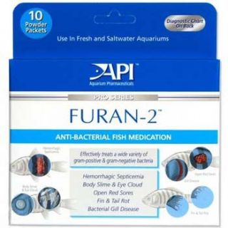 API Furan 2 Anti Bacterial Fish Medication 10pk