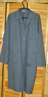 Grey Shop Coat Size Large Coverall Working Clothes Lab Coat