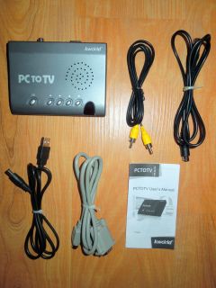 Kworld PC to TV Converter Adapter KW SA235 Connect Televisions to