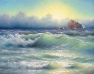 Giclee Print Seascape Storm Pacific La Push by Mesheryakov