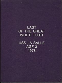 USS LA SALLE AGF 3 MIDDLE EAST DEPLOYMENT CRUISE BOOK YEAR LOG 1978