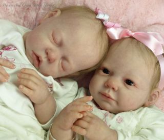 and Chloe Twin Vinyl Doll Kit Set by Anne Timmerman in Stock