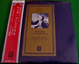 Wanda Landowska Scarlatti Clavecin Sonatas EMI Angel Japan SEALED 2LP