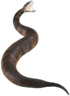 Cottonmouth Water Moccasin Snake Replica Toy Replica