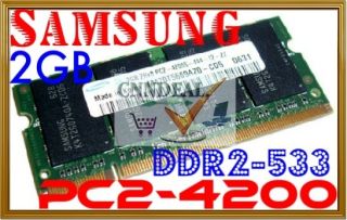 2GB Samsung PC2 4200 DDR2 533 Laptop Netbook Computer Memory RAM Dell