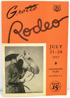 Program Lalla Rookh Grotto Rodeo Rochester NY 1947